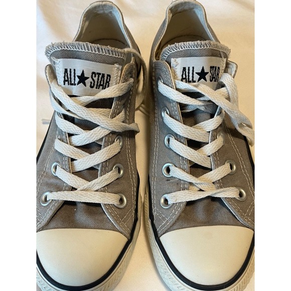 Converse Shoes - CONVERSE ALL STAR SHORELINE OX GRAY CANVAS LOW SNEAKERS 6M